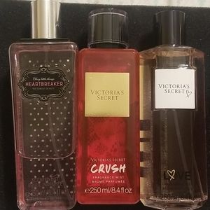 3 Victoria's Secret fragrance mists